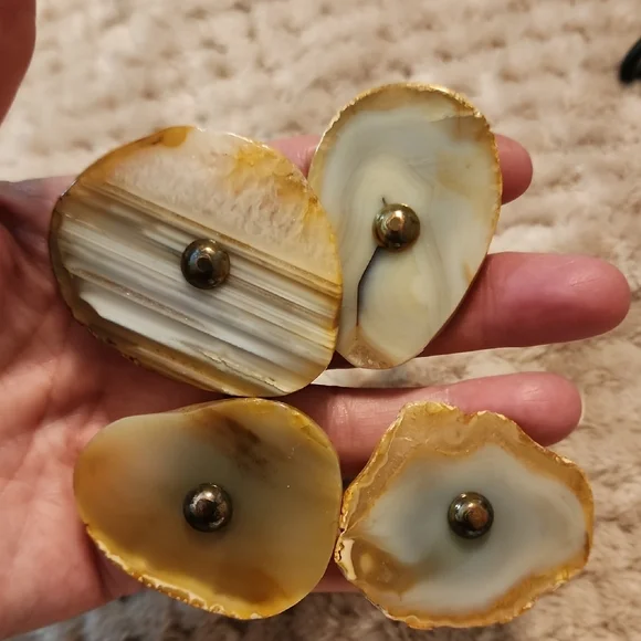 Natural Agate Stone Knobs Drawer - Picture 3 of 6